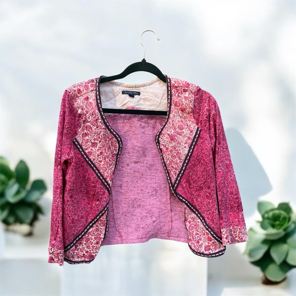 American Eagle Quilted Open Cardigan Medium - Picture 2 of 3
